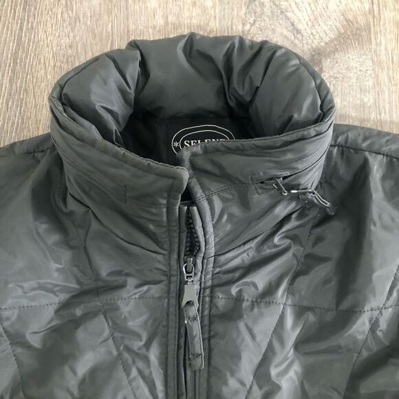 Selene Sport Gray Hooded Long Sleeve Rain Jacket Women's Size Medium See Photos - Picture 3 of 11